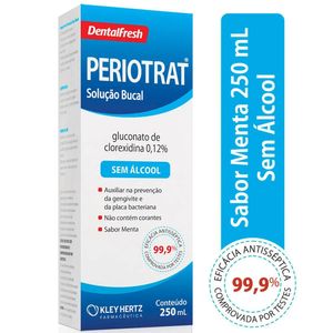 Solução Antisséptica Bucal Periotrat Sabor Menta Sem Álcool 250ml
