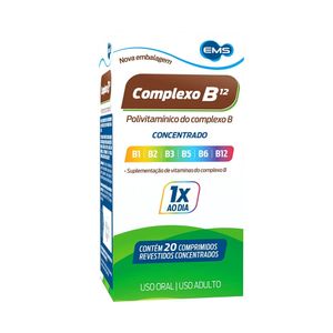 Complexo B12 Concentrado 20 Comprimidos