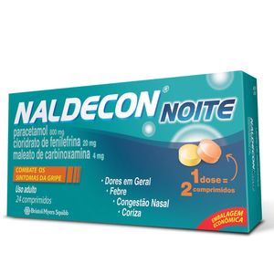 Naldecon Noite 24 Comprimidos