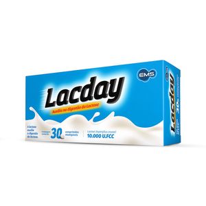 Lacday 10.000U.Fcc 30 Comprimidos Mastigáveis