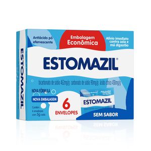 Estomazil Sem Sabor 6 Envelopes 5g Cada
