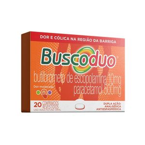 Buscoduo 10mg + 500mg Com 20 Comprimidos Revestidos