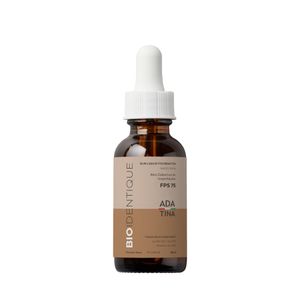 Bio.Identique FPS 75 Protetor Solar 12HS Toque Seco Aveludado Serum com Cor Noce