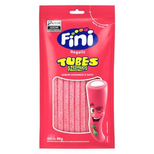 Bala Fini Tubes Morango 80g