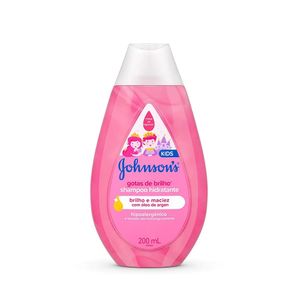 Shampoo Infantil Johnsons Gotas de Brilho 200ml
