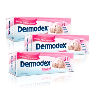 Kit com 3 Dermodex Prevent 60g cada