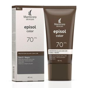 Protetor Solar Episol Color Tom 5 Negro FPS70 40ml