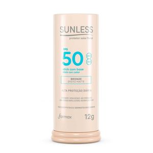 Protetor Solar Facial Sunless Stick Com Base Bronze FPS50 12g