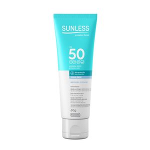 Protetor Solar Facial Sunless Sem Cor FPS50 60g