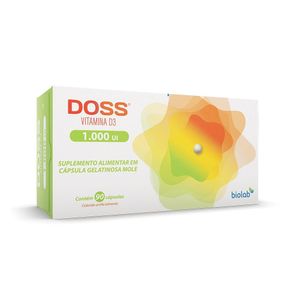 Vitamina D3 Doss 1000IU 90 Capsulas