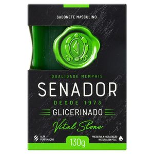 Sabonete Em Barra Senador Glicerinado Vital Stone 130g