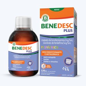 Xarope Benedesc Plus Infantil Sabor Uva 120ml