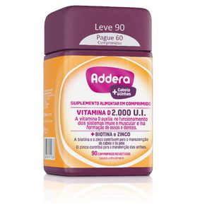 Addera + Cabelos e Unhas 90 Comprimidos