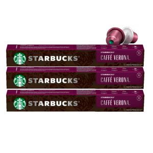 Kit 3 Cápsulas Starbucks Caffé Verona 10 Unidades
