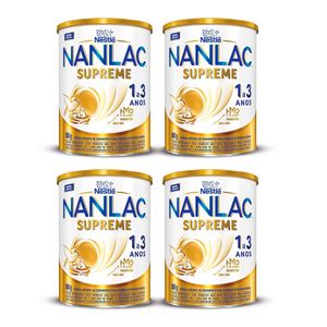 Kit 4 Fórmula Infantil Nanlac Supreme 1 a 3 anos 800g cada