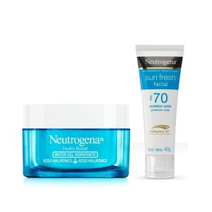 Kit Gel Hidratante Facial Hydro Boost 50g + Sun Fresh Facial FPS70 40g Neutrogena