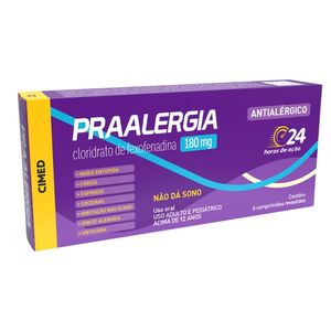 Praalergia 180mg 6 Comprimidos Revestidos