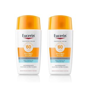 Kit 2 Protetor Solar Facial Eucerin Hydro Fluid Fps60 50ml Cada