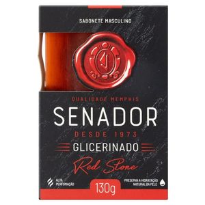 Sabonete Em Barra Senador Glicerinado Red Stone 130g