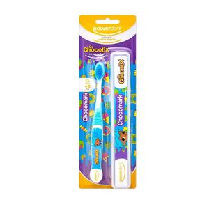 Escova Dental Infantil Powerdent Chocolix 1Unidade Com Estojo
