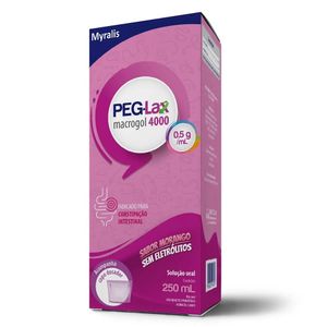Peg-Lax Macrogol 4000 0,5g/ml Solução Oral 250ml