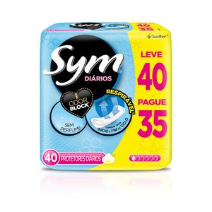 Absorvente Sym Proteção Diária Leve40 Pague35