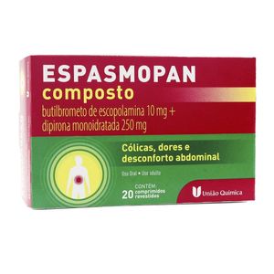 Espasmopan Composto 10+250mg 20 Comprimidos
