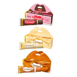 Kit 3 Carmed Labial Brigadeiro + Leite Condensado + Doce De Leite 10g cada