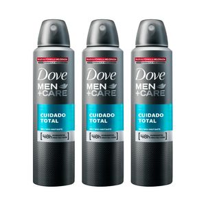 Kit 3 Desodorantes Dove Aerosol Men Clean Aero 89g cada