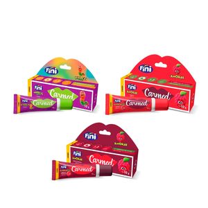 Kit Labial Carmed Fini Minhocas+Amora Com cor+Amora Intensa 10g Cada