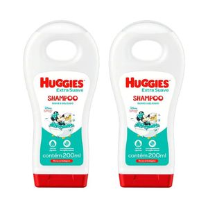 Kit 2 Shampoo Infantil Huggies Extra Suave 200ml cada