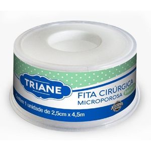 Fita Microporosa Triane Hipoalérgica 2,5cmX4,5M Branca
