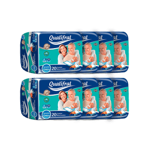 Kit Absorvente Geriátrico Qualifral 160 Unidades