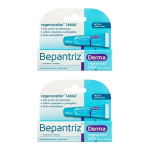 Kit 2 Bepantriz Derma Creme Regenerador Labial 7,5ml cada.