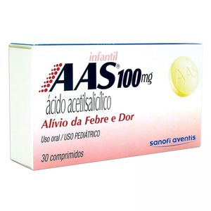 Aas 100mg Infantil 30 Comprimidos