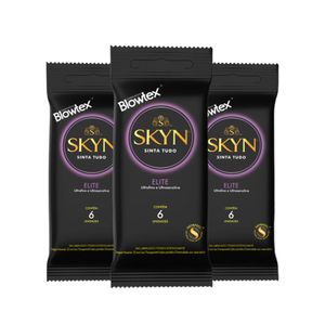 Kit 3 Preservativo Blowtex Skyn Elite 6 Unidades cada