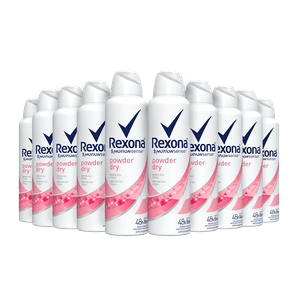 Kit com 10 Desodorante Rexona Aerossol 150Ml/90G Men Dry