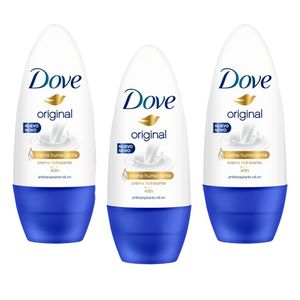 kit 3 Desodorante Dove Rollon Original Feminino 50ml cada