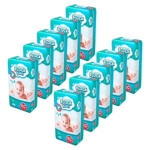 Kit Fralda Descartável Flock Baby EG 400 Tiras