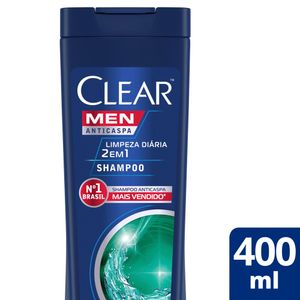 Shampoo Clear 2 em 1 Limpeza Diária 400ml