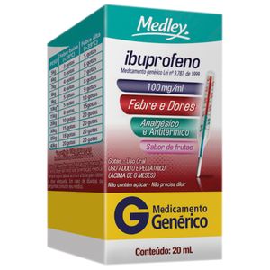 Ibuprofeno Medley 100mg/ml suspensão Oral 20ml