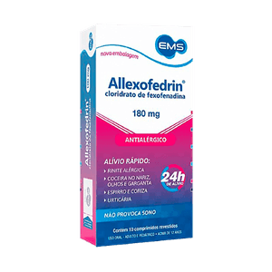 Allexofedrin Ems 180mg  10 comprimidos revestidos