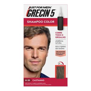 Shampoo loção Grecin 5 Homem Castanho Escuro 60ml