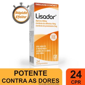 Lisador Farmasa com 24 comprimidos