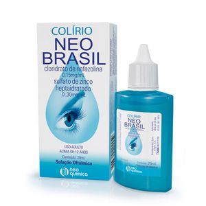 Colírio Neo Brasil 0,15mg/ml+ 0,30mg/ml solução Oftomológica 20ml