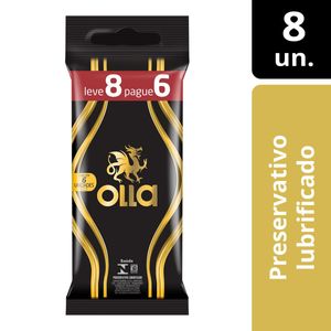 Preservativo Olla Lubrificante de Bolso Leve 8 E Pague 6