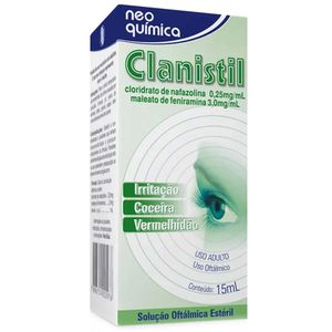 Clanistil Neo Química solução Oftamológica com 1 frasco de 15ml