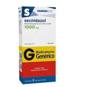 Secnidazol Sandoz 1000mg com 2 cápsulas