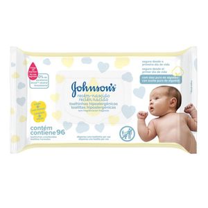 Lenço Umedecido JohnsonS & JohnsonS Baby Recem Nascido com 96 Unidades