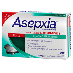 Sabonete Asepxia Forte Ação Adstringente Nova Fórmula 80g